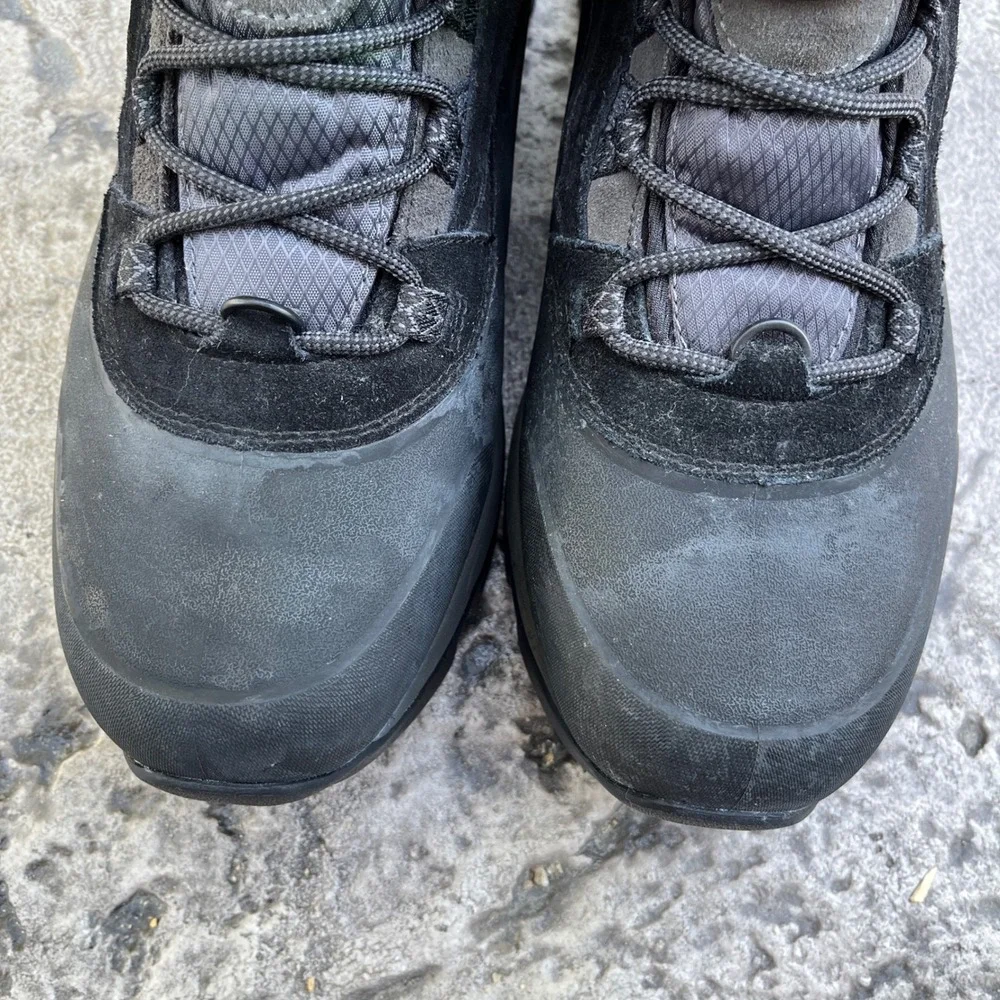 Merrell Mens Ice Jam Waterproof Black Suede Winter Hiking Boots J15031 Size 10.5